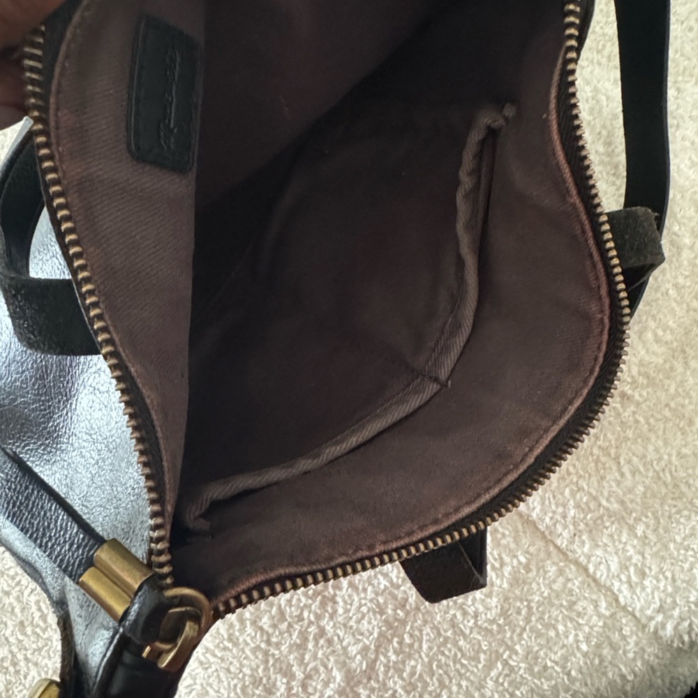 Madewell The Zip-Top Medium Black Full Leather Transport Tote - Picture 4 of 5